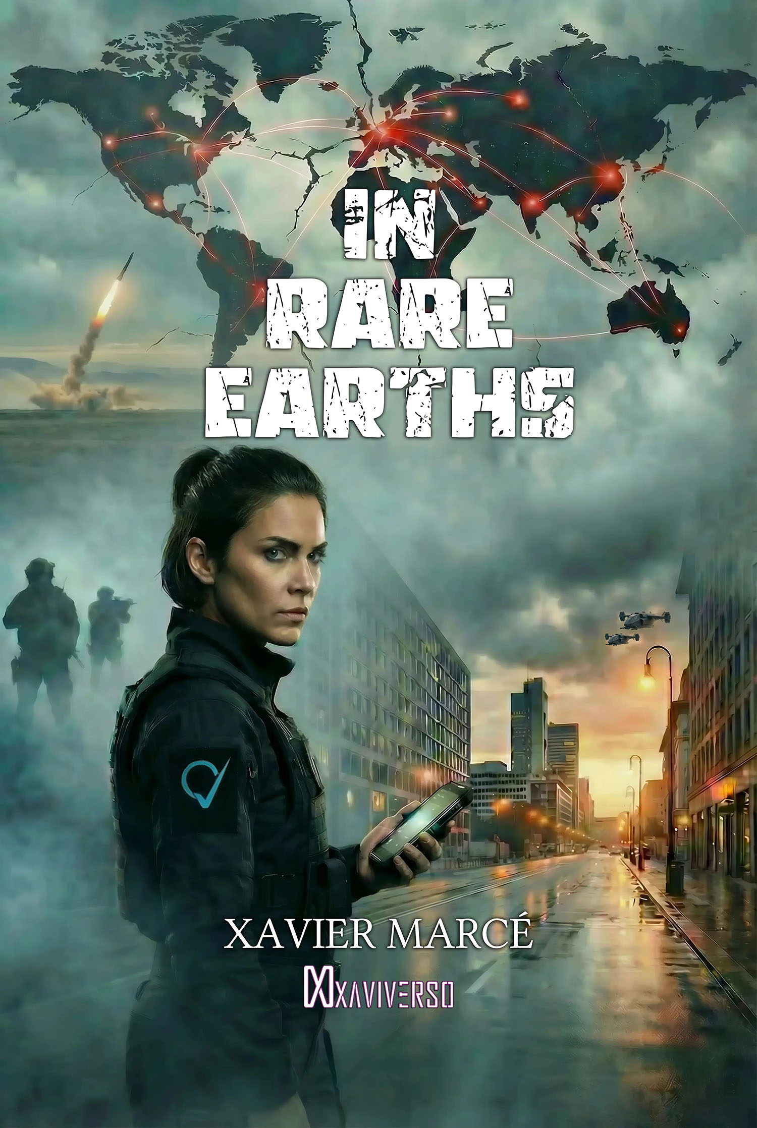 In Rare Earths cover illustration for the thriller book by Xavier Marce